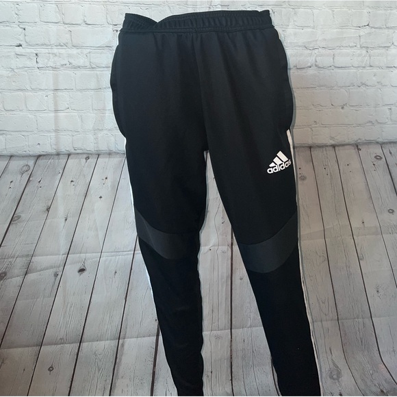 adidas Other - adidas climacool black & white striped athletic pants size S